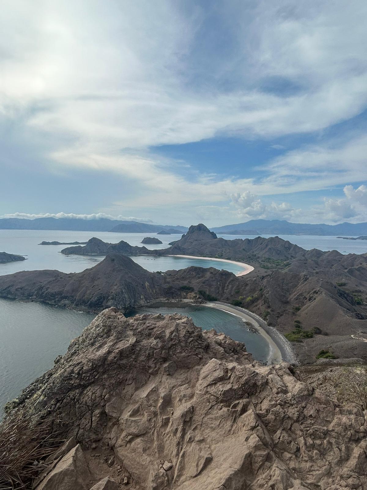 Lombok beach and sea view